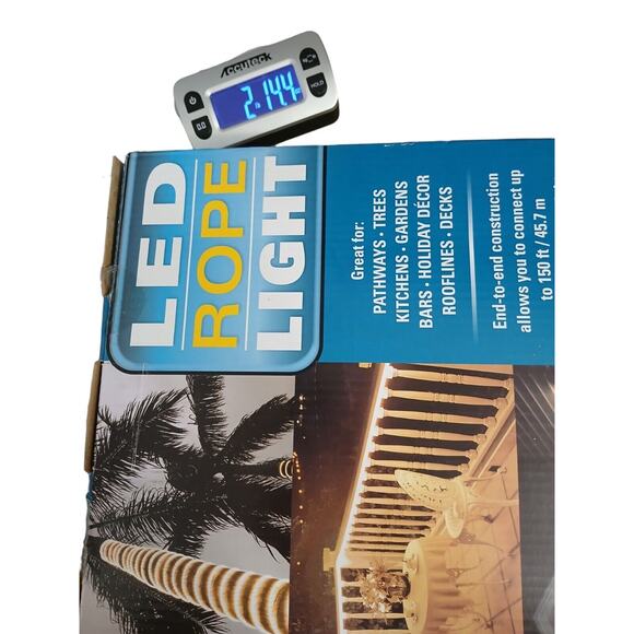 18 ft LED Rope Light Indoor Outdoor Holiday Porch Patio Pathway Palm Trees Party - Picture 10 of 14